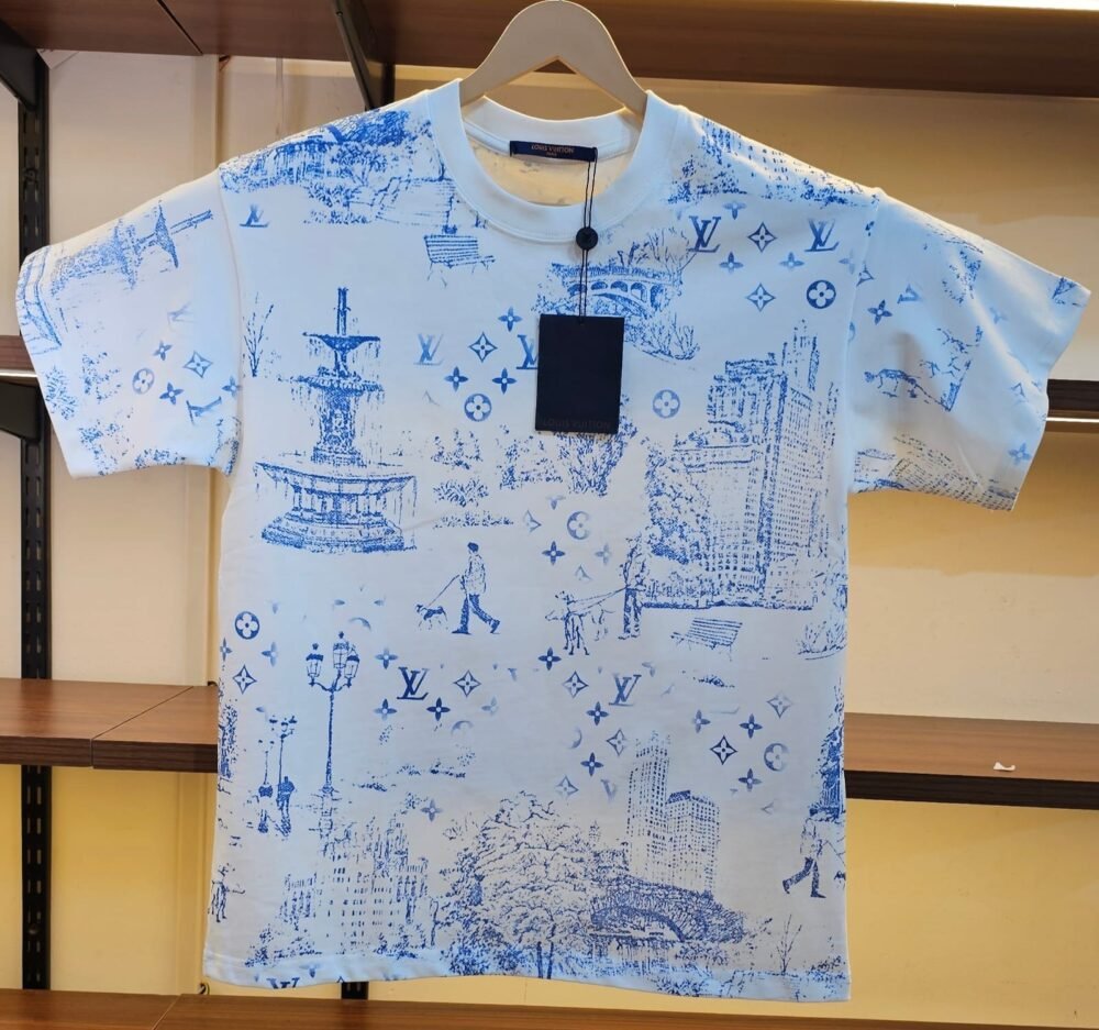 Louis VT Luxury Baggy style T-shirt A-1