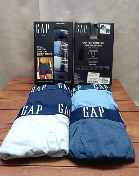 GAPM 4 Pack Cotton Stretch Boxer Briefs men's undergarment A-1