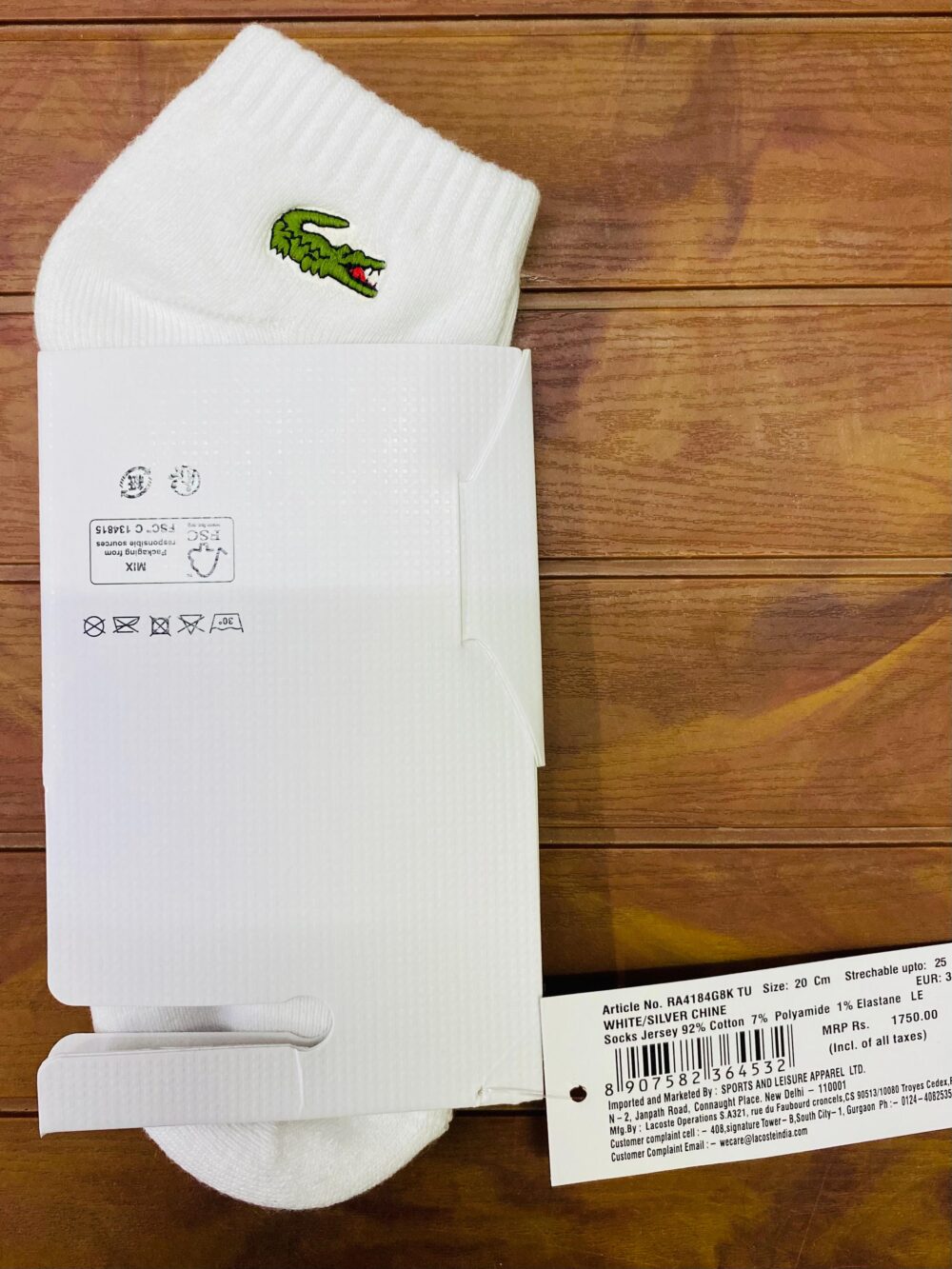 LACO Socks White LT1 A-3 - Image 4