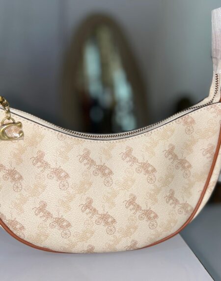 Coch Mira Shoulder Bag With Horse And Carriage Print