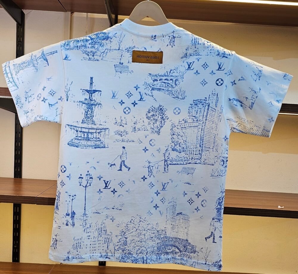 Louis VT Luxury Baggy style T-shirt A-1 - Image 2